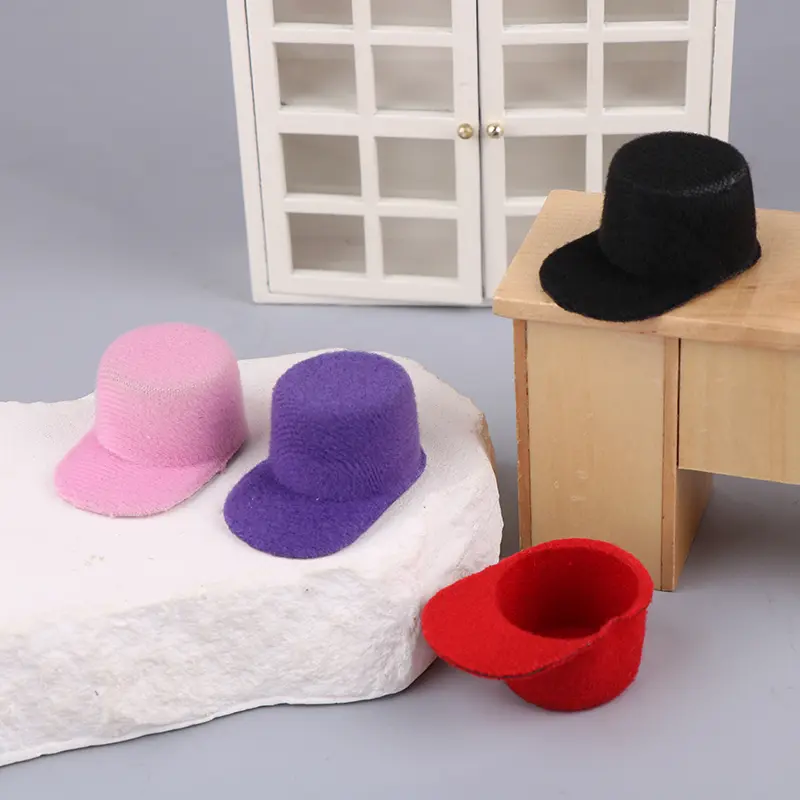 Doll House Miniature Hat Mini Dolls Hat Baseball Cap For Doll Decor Accessories Toys
