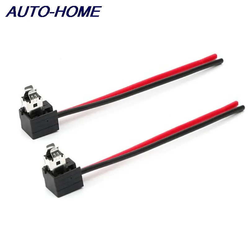 2Pcs Headlight Bulb Socket Wiring Harness Connector Plug Adapter Line For H1 Bulb Car Headlight Connection Socket