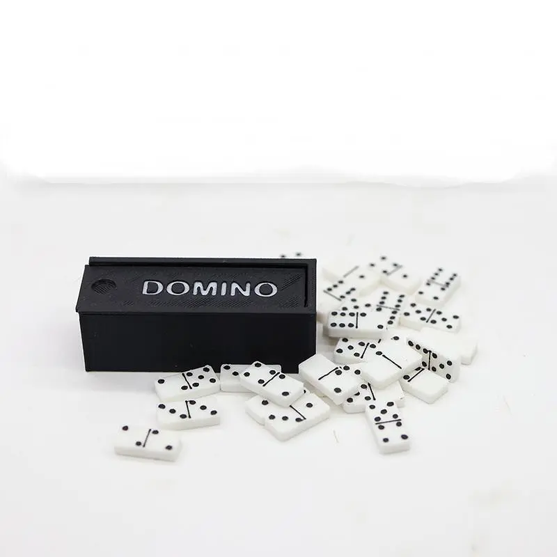 1 Set 1:12 Dollhouse Accessories Miniature Domino Model Building Learning Educational Toy Dot Dominoes Board Game