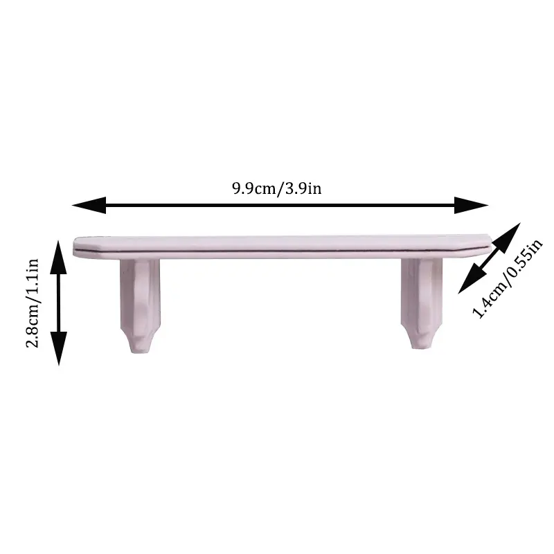 1:12 Dollhouse Miniature Wall Shelf White Storage Rack Hanging Shelf Model Home Bathroom Furniture Decor Toy Doll  Accessories