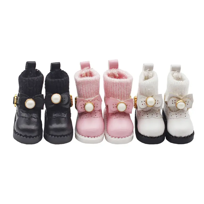 1 Pair Ob11 DOD 1/12 Bjd Doll Shoes For Body9,GSC,YMY,obitsu 11,molly Doll Faux Leather Shoes Doll Accessories