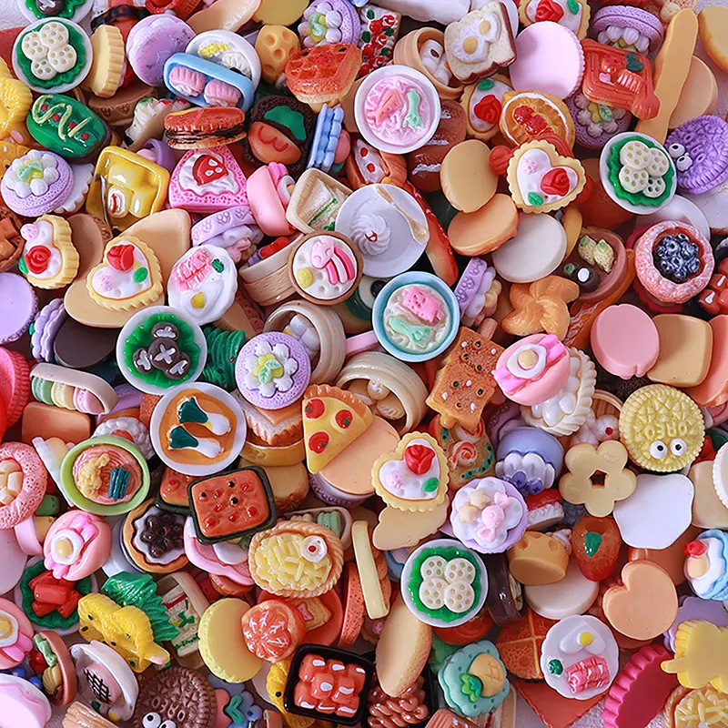 10Pcs Dollhouse Mini Food Toys Dollhouse Kitchen Decoration Dollhouse Accessories For Kids Pretend Play Toy