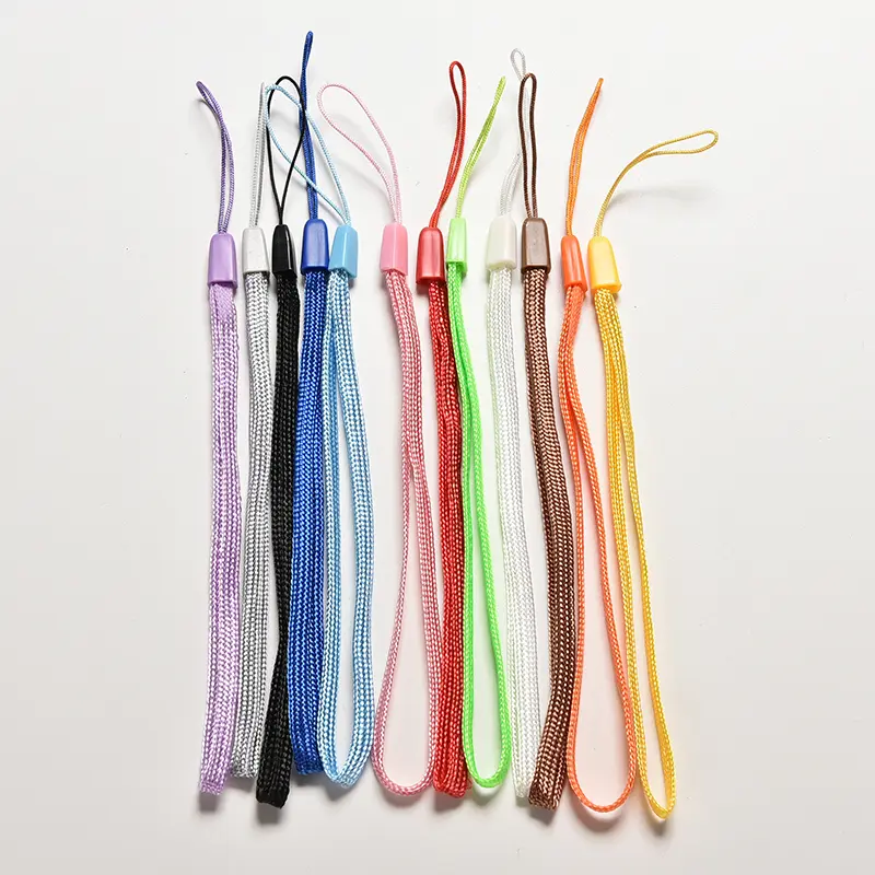 20Pcs Nylon Wrist Hand Strap Lanyard for Mobile Cell Phone Camera USB MP4 PSP Straps Random color