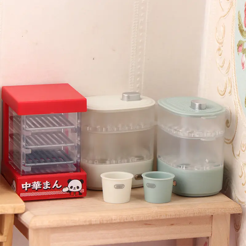 1:12 Dollhouse Miniature Micro-wave Oven Bread Cabinet Steam Box Household Electric Model Decor Toy Doll House Accessories