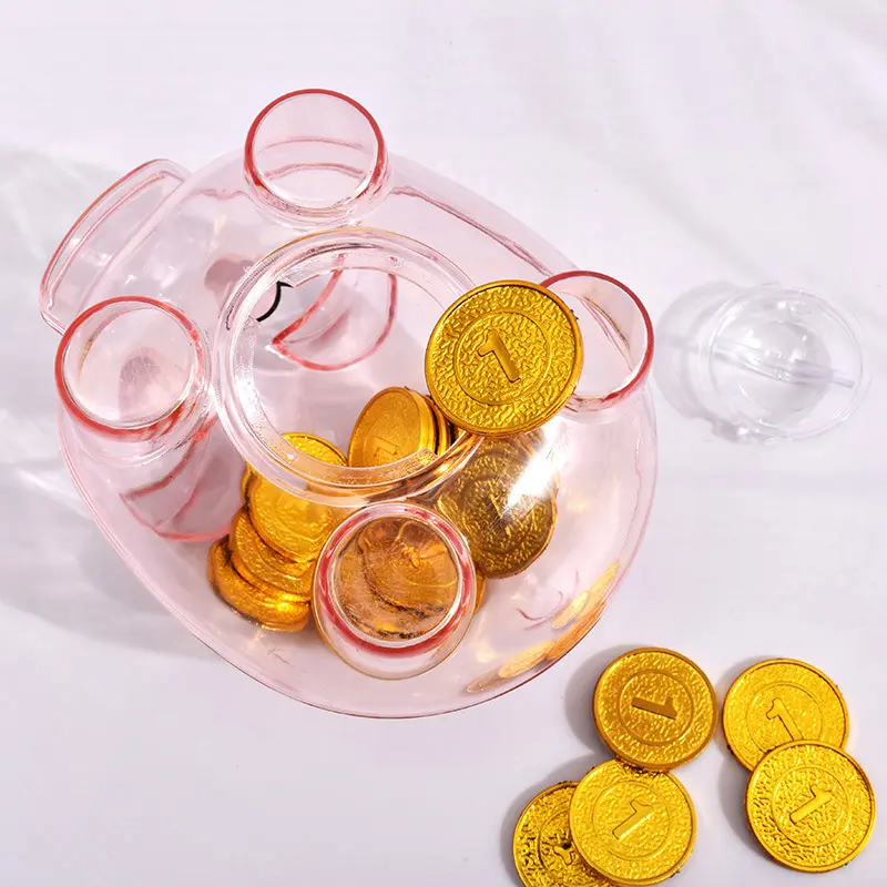 Openable Saving Box Clear Lovely Bank Coin Money Cash Kid Plastic Saving Box Gift