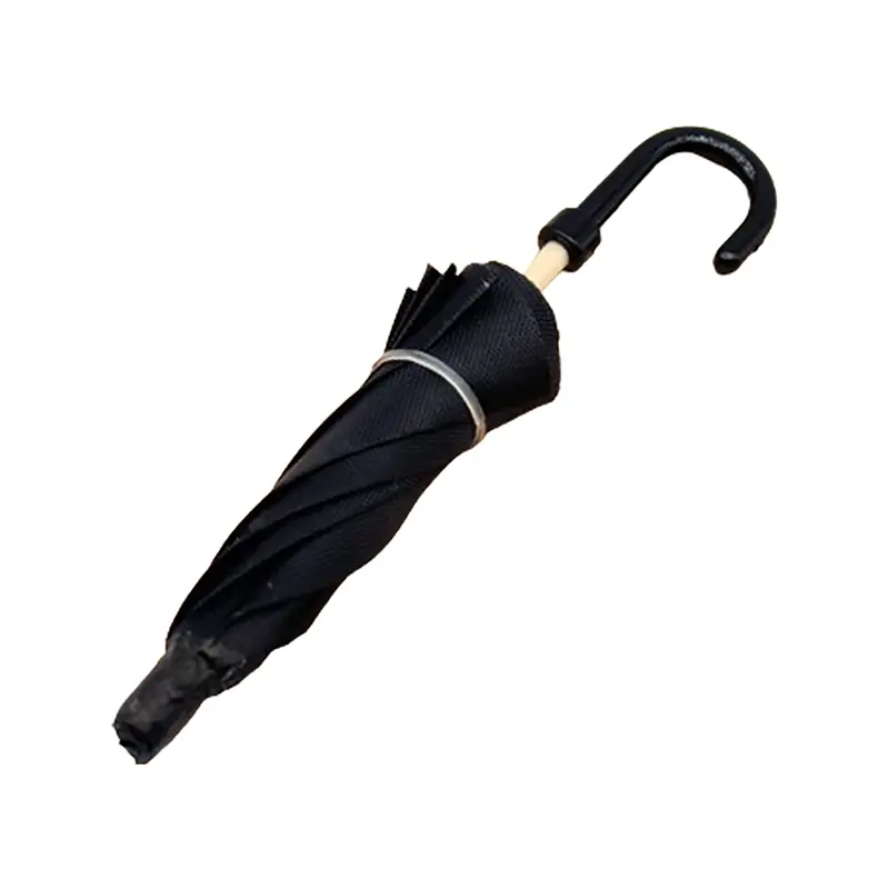 Dollhouse Simulation Mini Black Umbrella Can Open The Retro Miniature Scene Ornament Black Umbrella