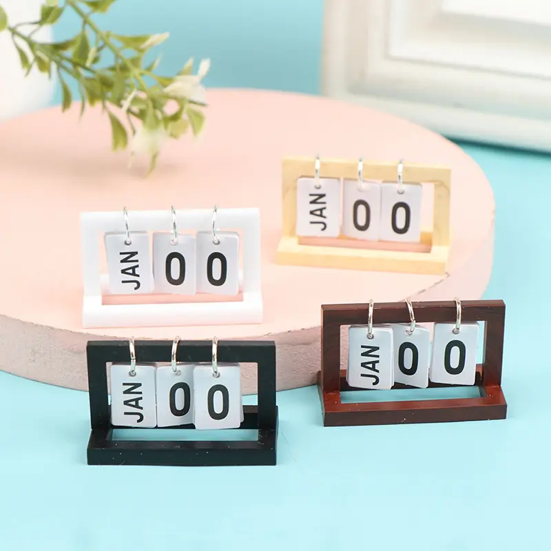 1:12 Dollhouse Miniature Calendar Desk Calendar Home Model Decor Toy Doll House Accessories