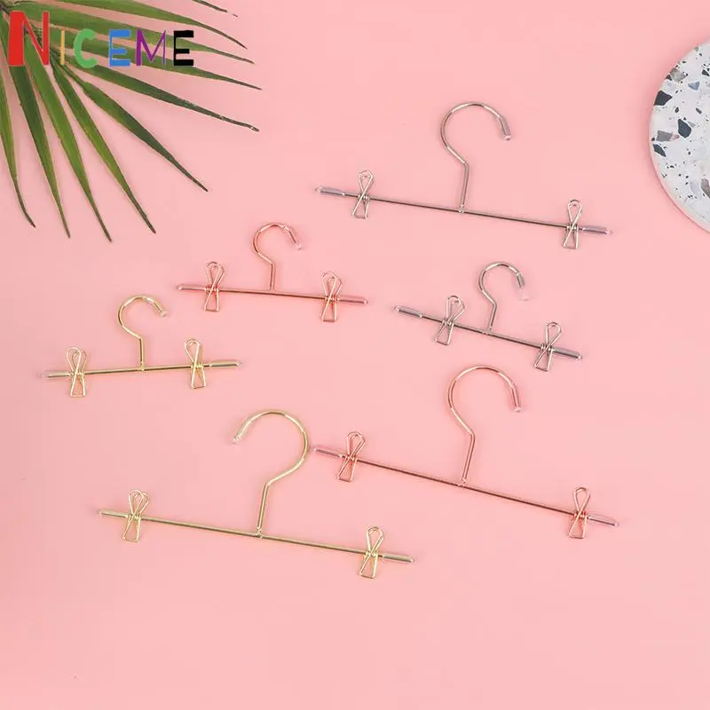 1PCS Dollhouse Miniture Hangers clothes Hangers for Doll Wardrobe Clothes Toy gift Decoration Accessories