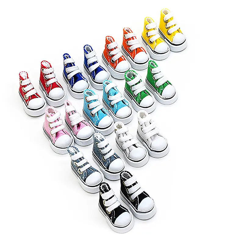 Innovative And Practical 3.5cm Doll Mini Shoes For Russian Doll 1/6  Sneakers Shoes Boots Finger Dance Toy Canvas Shoes