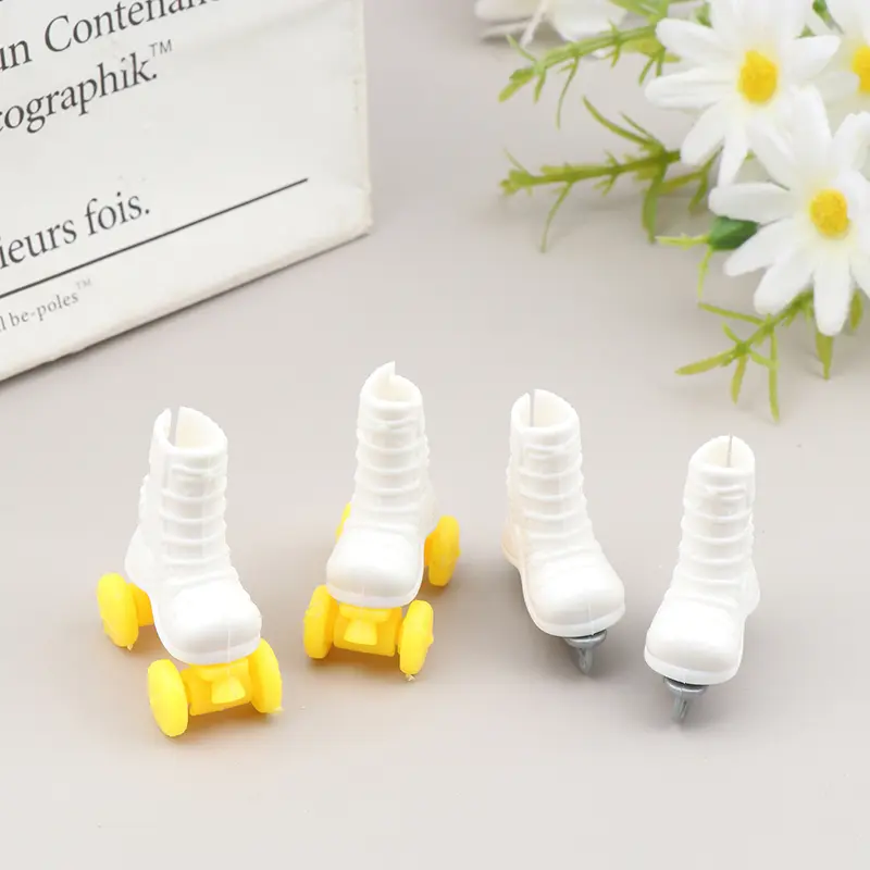 Pink Roller Skates Shoes For  Doll Fashion Short Boots Decorative Sports Toy Play Doll Accessories