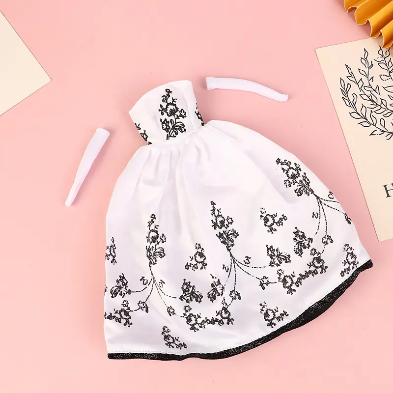 Doll Clothes Princess Dress Banquet Party Beautiful Dress Embroidery Tulle Dress For 11inch Doll