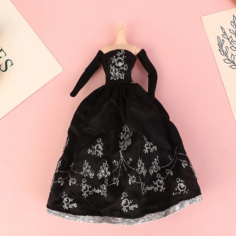 Doll Clothes Princess Dress Banquet Party Beautiful Dress Embroidery Tulle Dress For 11inch Doll