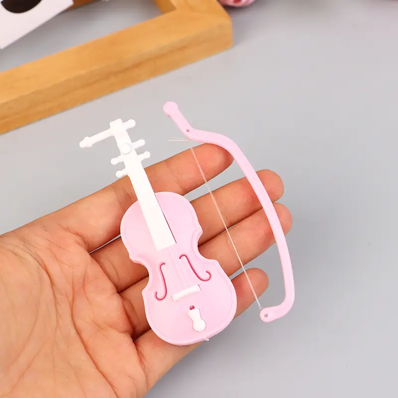 Mini Miniature Violin Simulation Handmade Desktop Decoration Doll House Accessories