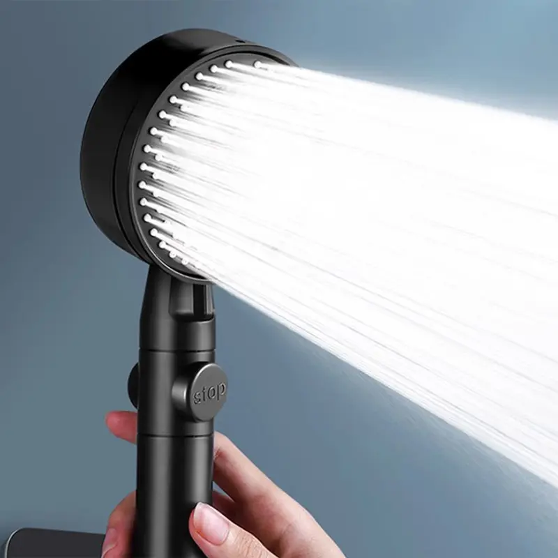 Shower Head High Pressure Bathroom Shower Head With 8 Spray Modes Water Heater Filter Large Panel Shower Nozzle