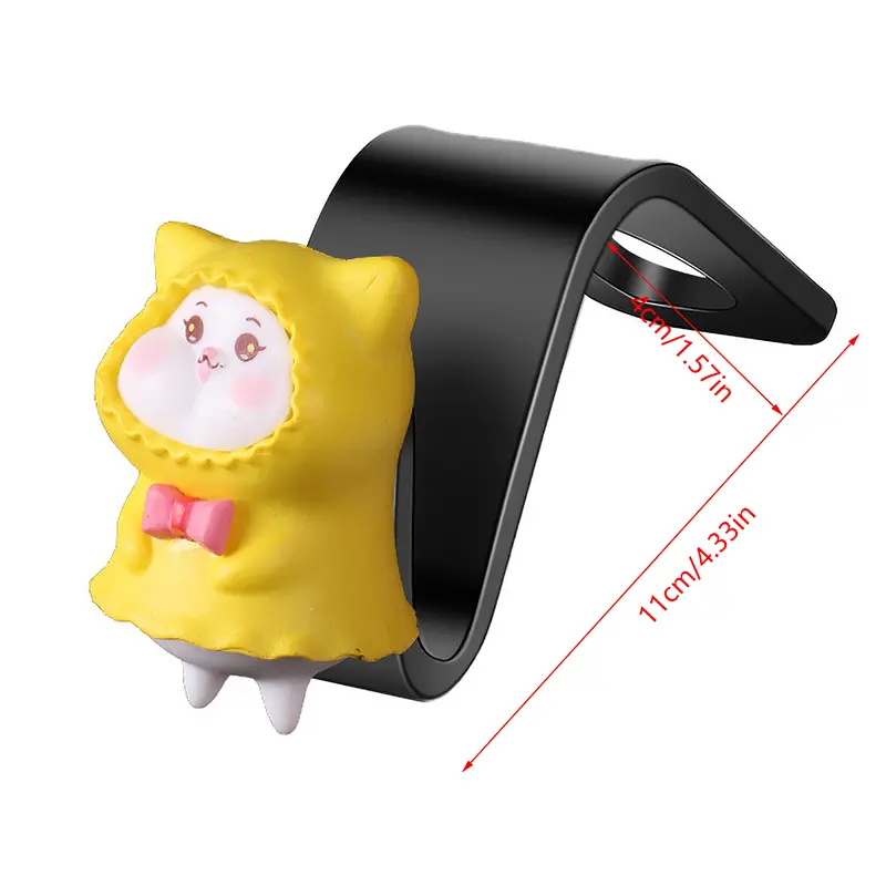 Cartoon Pig Duck Rear Seat Back Hook Headrest Holder Storage Hanger Multi-function Organizer Auto Car Interior Accessories