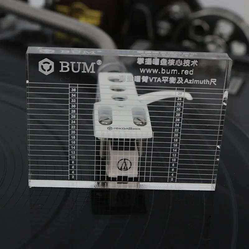 LP Vinyl Record Player Measuring Phono Tonearm VTA/Cartridge Azimuth Ruler Balance Cartridge Azimuth Ruler Headshell Turntable