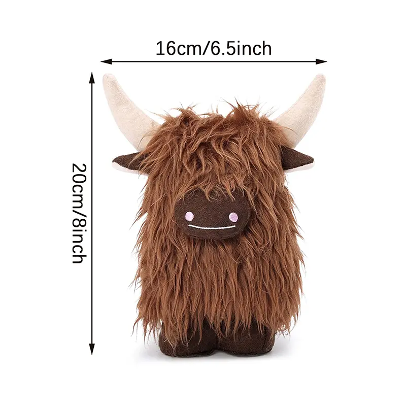 Highland Cow Gnomes Birthday Decorations Gifts Cream Scottish Tomte Decor Farmhouse Nordic Dwarf Home Calf Gnome Herd Collection