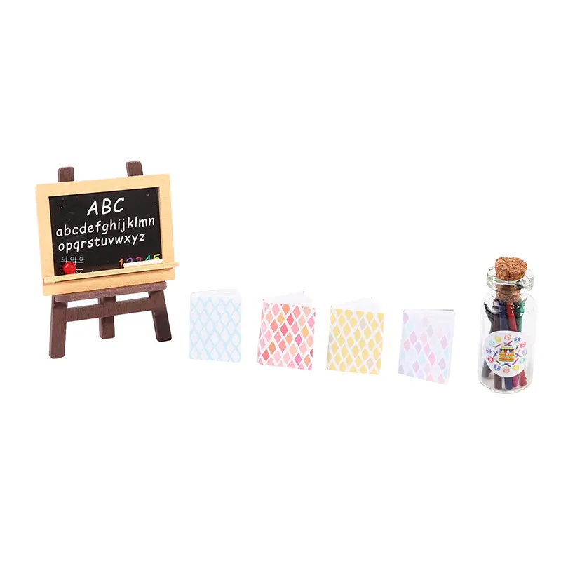 14Pcs School supplies Doll Accessories for Dollhouse Best Gift Toy for Girl Doll