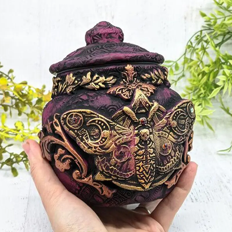New Witch Bottle Celestial Decorative Moon Potion Jar Gothic Decorative Witchcraft Sculpture Home Decoration Ornament