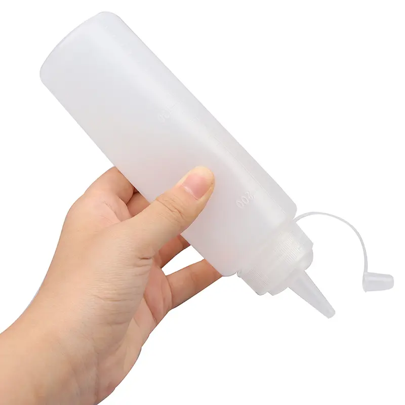 4PCS Squeeze Squirt Condiment Bottles Salad Sauce Dispenser Ketchup Cruet