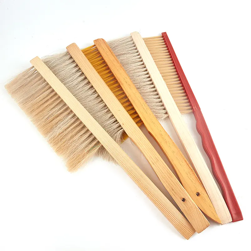 Beekeeping Tools Wood Honey Brush Wasp bee Sweep Horse Tail Hair New Bee Brush