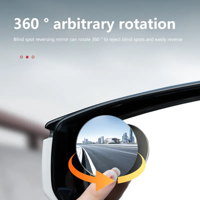 2Pcs Blind Spot Mirror For Car Traffic Mirror Car Rear View Mirror Full Vision 360 Wide Anger Parking Assitant Convex Mirror