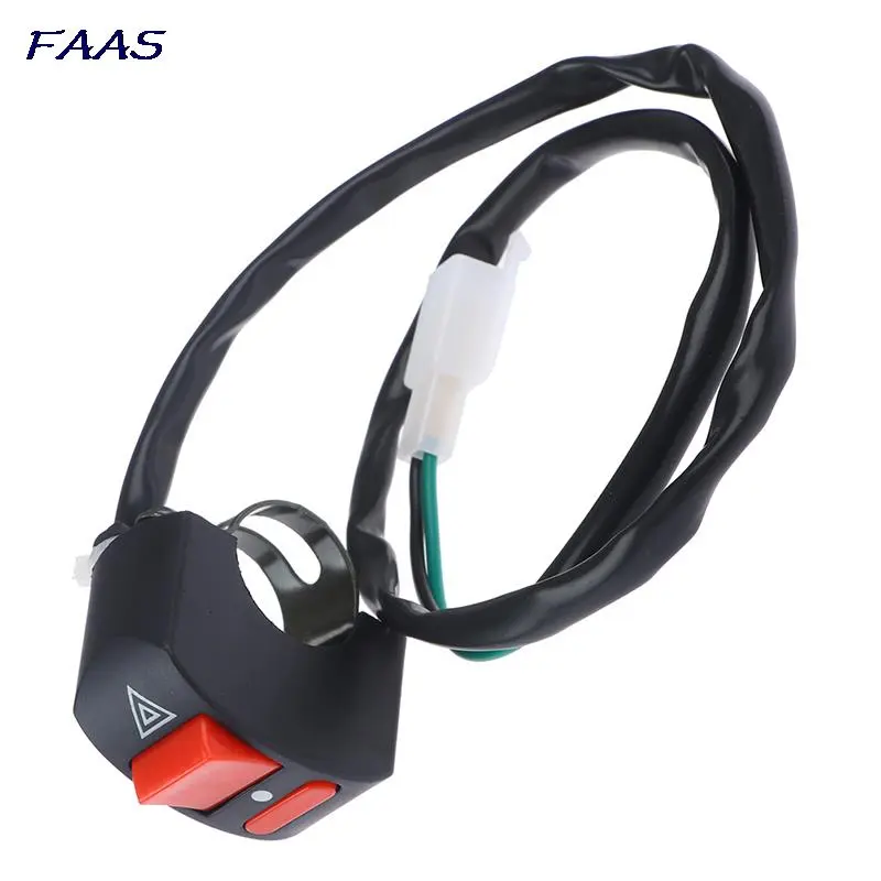Motorcycle Handlebar Flameout Switch ON OFF Button for Moto Motor ATV Bike DC12V/10A Black Fit for motorcycles ATVs scooters
