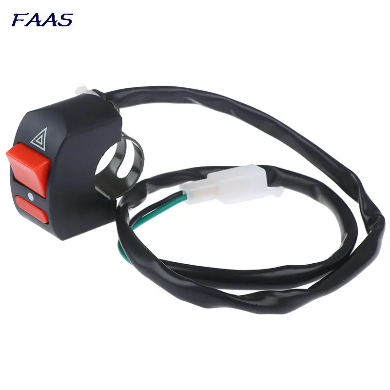 Motorcycle Handlebar Flameout Switch ON OFF Button for Moto Motor ATV Bike DC12V/10A Black Fit for motorcycles ATVs scooters