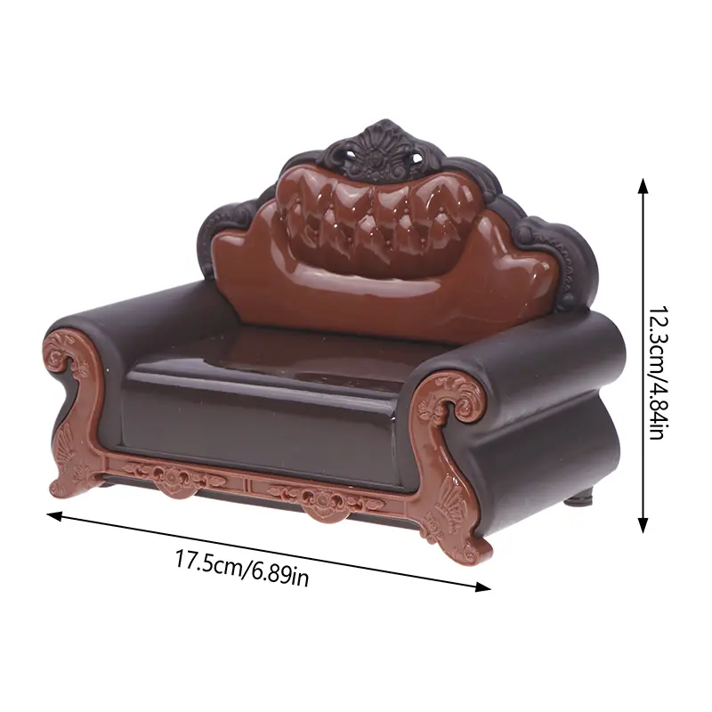 1:12 Dollhouse Miniature European Style Sofa Model Sofa Chair Furniture Decor Toy Doll House Accessories