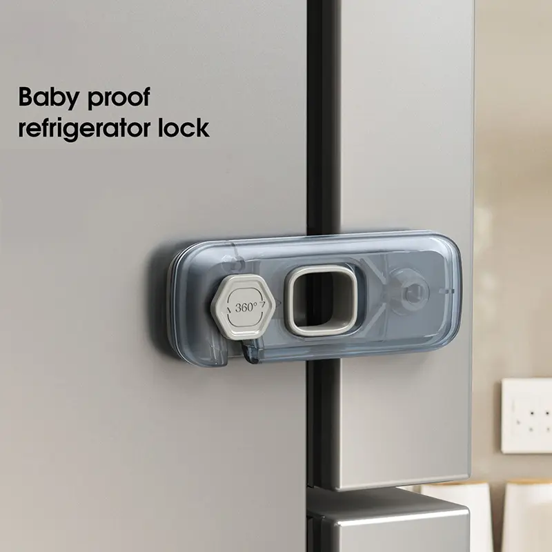 1Pc Home Refrigerator Lock Fridge Freezer Door Catch Lock Toddler Kids Child Cabinet Safety Lock