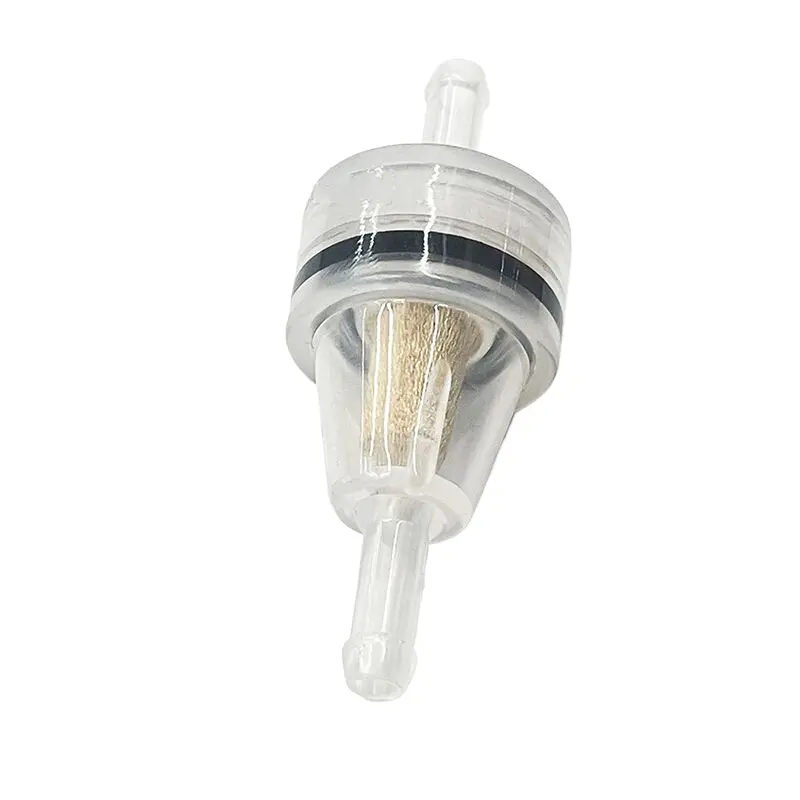 6mm Small Plastic Universal Motorcycle Gas Petrol Fuel Oil Filter 1/4" Inline Clear Gas Mini Filte Replacement
