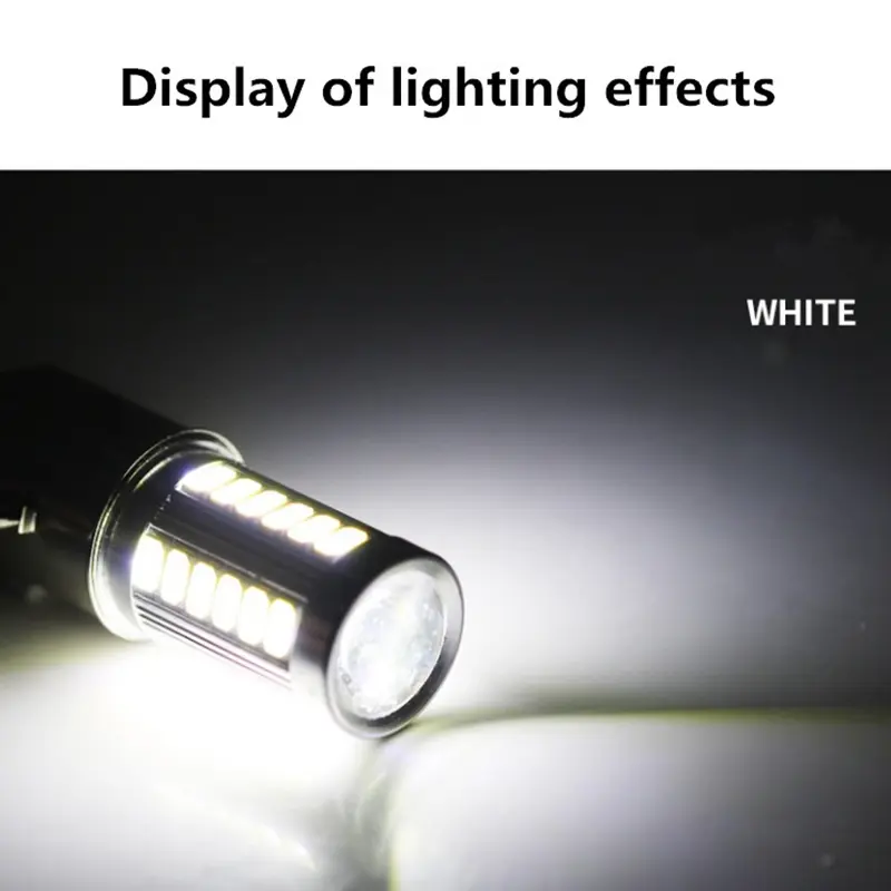 1PC PX15D BA20D LED Fog Light Lamp Auto Motorcycle Headlights 33 SMD Motor Light Headlamp