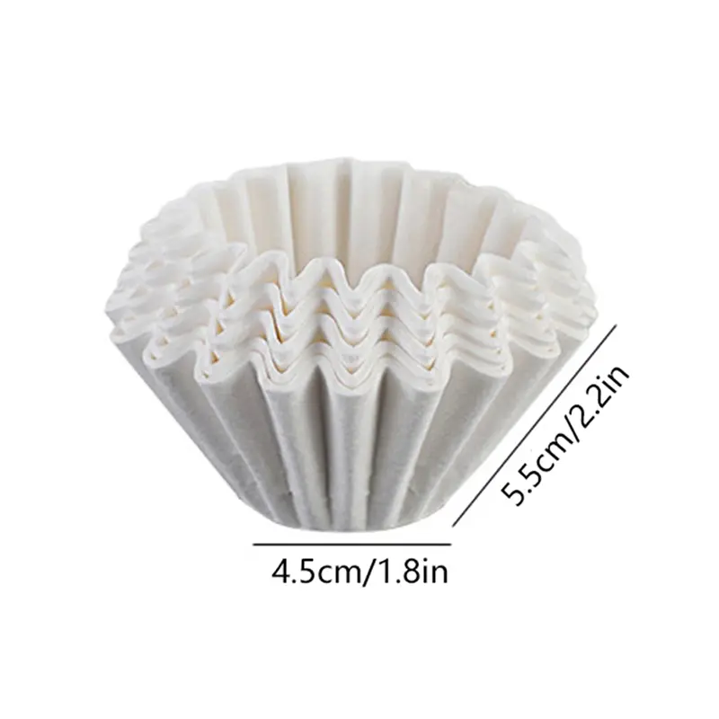 Wave Coffee Dripper Crystal Eye Pour Over Coffee Filter PCTG 1-2 Cups Coffee Maker Flat Bottom Increase Uniformity