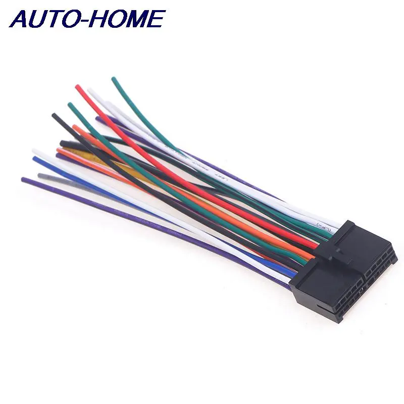 Car Radio Wire Harness 20pin Audio Wiring Adapter Cd Dvd Connector Cable T-plug Power Cord Modified Parts