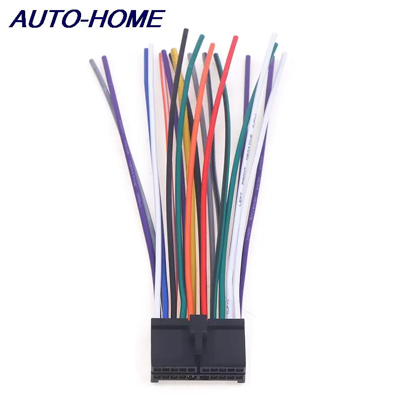 Car Radio Wire Harness 20pin Audio Wiring Adapter Cd Dvd Connector Cable T-plug Power Cord Modified Parts