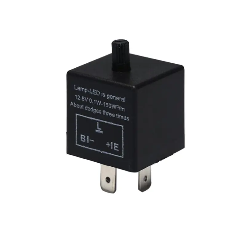CF14 3 Pin Adjust 12V LED Flasher Relay Car Turn Signal Indicator Blinker Light