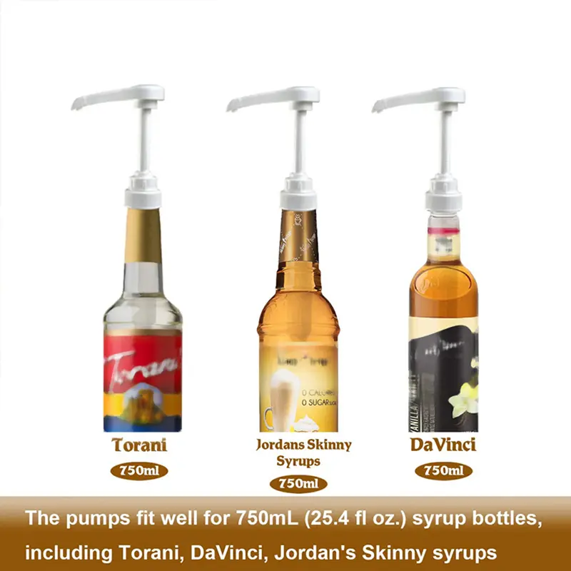 1PC Syrup Pumps Dispenser Replacement Sauce Pressure Nozzle Bottle Pump Containers for Coffee Kitchen Seasoning Liquid