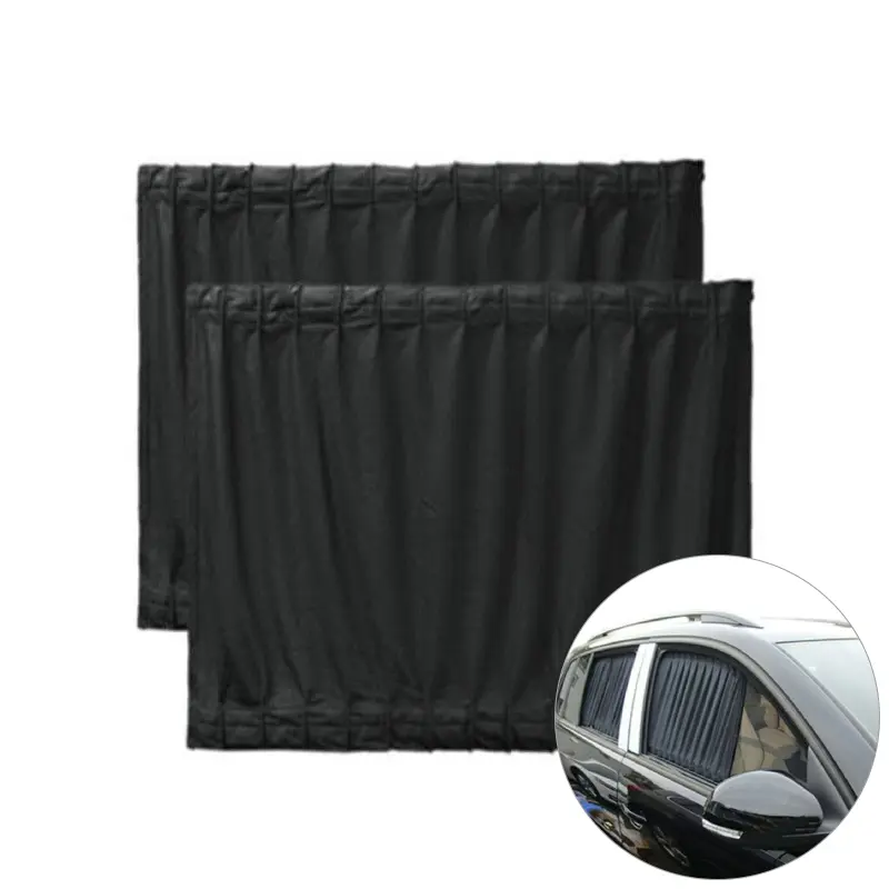 Hot sale 2Pcs Car UV Protection Sun Shade Curtains Sides Window Visor Mesh Cover Shield