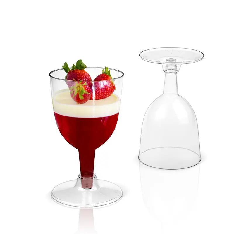 1/6pcs Detachable Wine Glass Portable Detachable Plastic Wine Glasses Lightweight Fall Resistance Reusable for Camping Outdoor