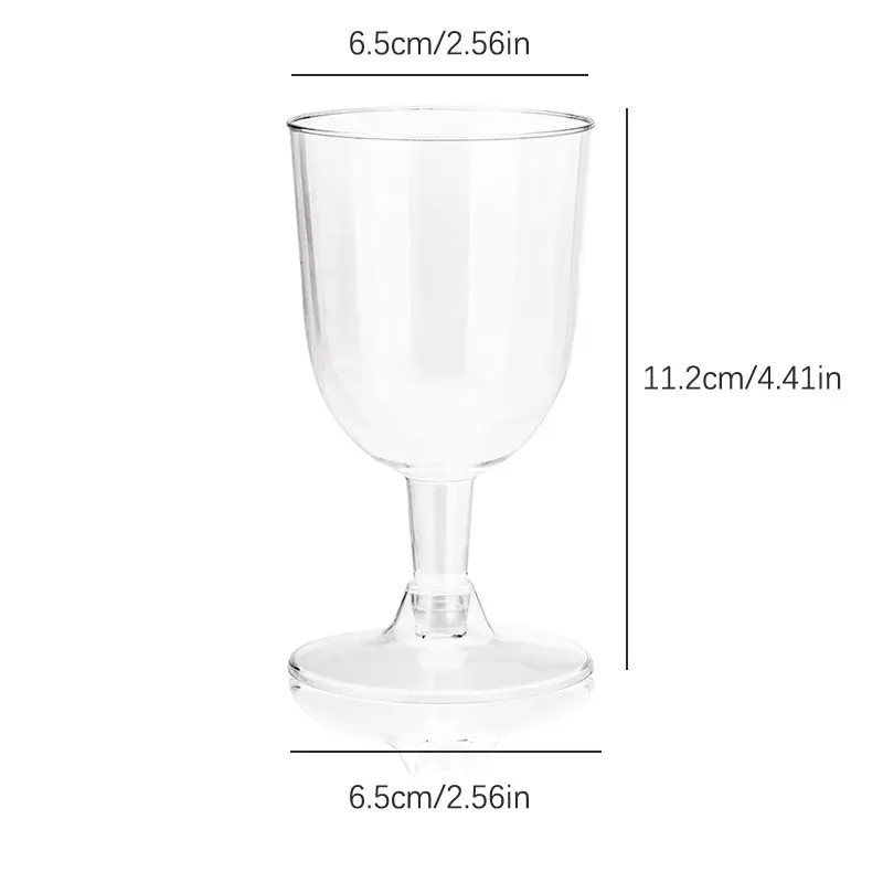 1/6pcs Detachable Wine Glass Portable Detachable Plastic Wine Glasses Lightweight Fall Resistance Reusable for Camping Outdoor