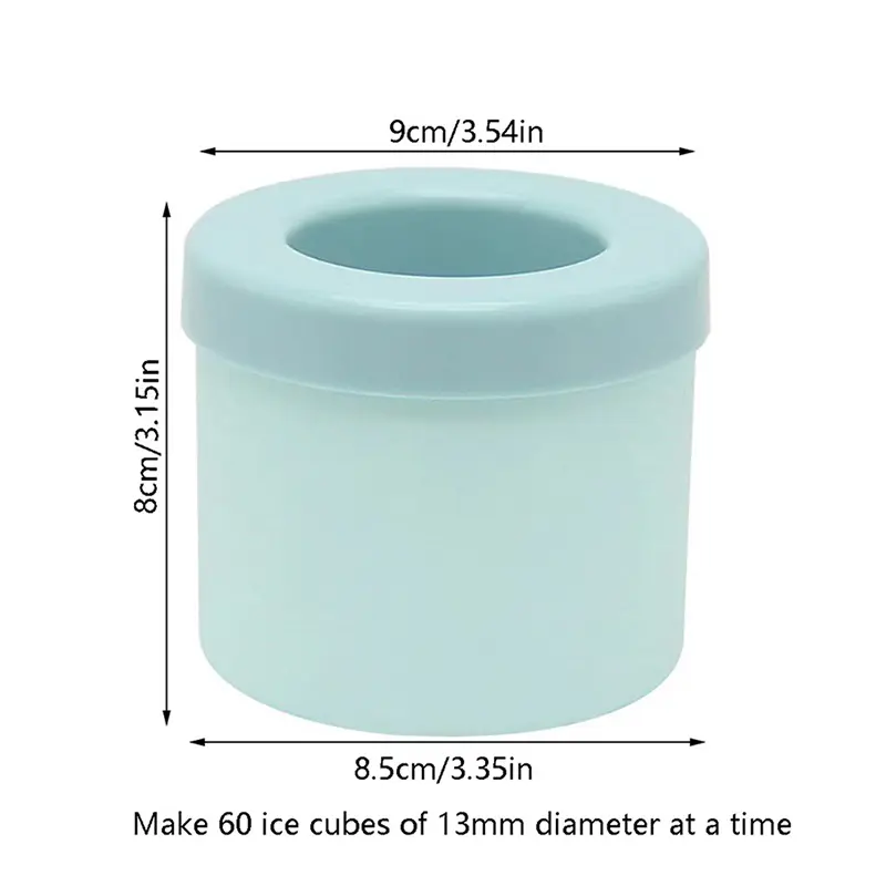 Ice Bucket Cup Mold Silicone Round Ice Bucket Summer Homemade DIY Refrigerator Freeze Ice Creative Ice Cube Mold Barware Tools