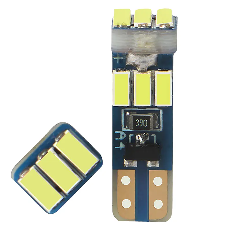 10Pcs Bright LED Bulbs T5 W3W W1.2W 70 73 74 Auto Dashboard Gauge Lamps Car Warning Indicator Instrument Cluster Light Lamps