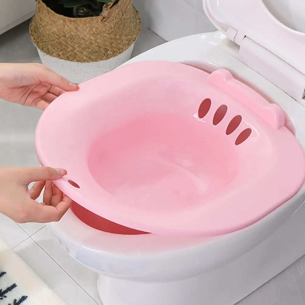 Sitz Bath Toilet Seat Wash Basin Private Parts Washing Basin for Pregnant Women Elderly Patient Toilet Sitz Bath Tub Basin Bidet