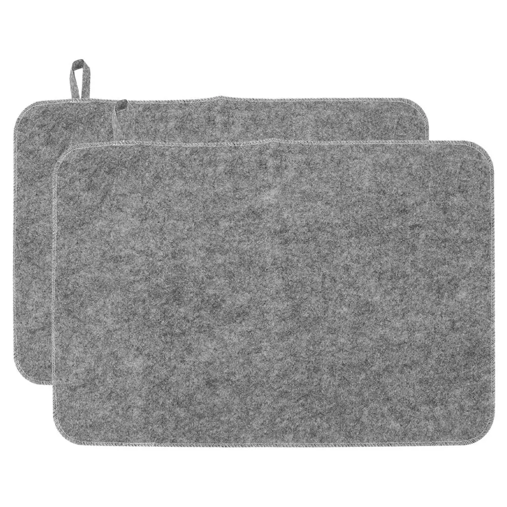 2Pcs Thickened Insulation Felt Sauna Seat Mat Soft Waterproof Heat Retention Bench Protector Spa Cushion Steam Room Accessories