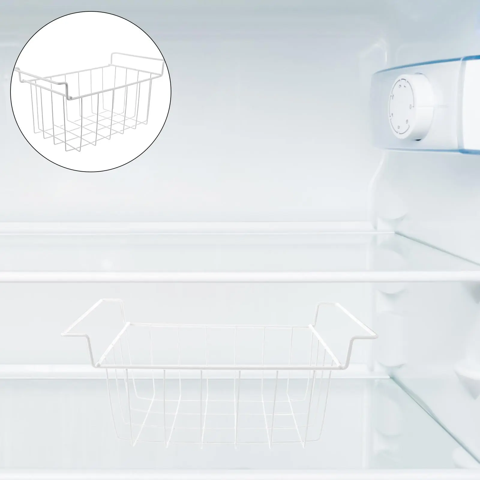 2 Pcs Space Saving Hanging Freezer Storage ganizer Bins Refrigerated Wire Mesh Chest Freezer Basket For Universal Fit Easy Clean
