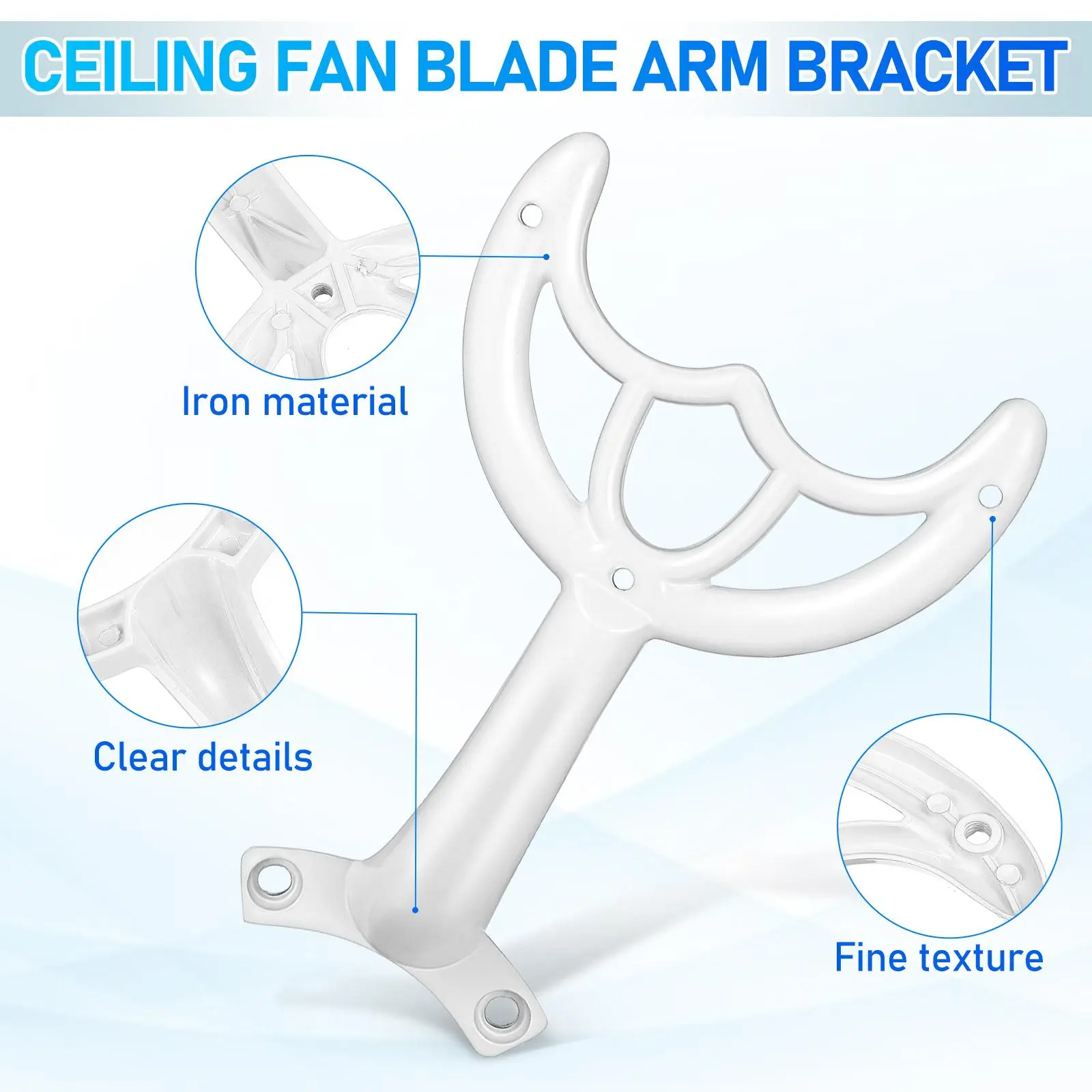 Ceiling Fan Blade Arm Universal Replacement Parts Long Lasting Easy Install Compatible Various Ceiling Fans Fan Accessory Hunter