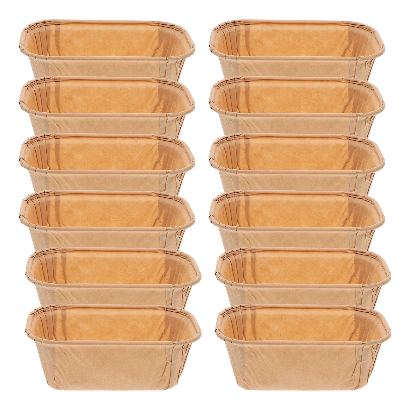 50 Pcs Paper Cupcake Molds Kraft Liners Dessert Cake Muffin Liners for Baking Chiffon Home Use Lightweight Versatile