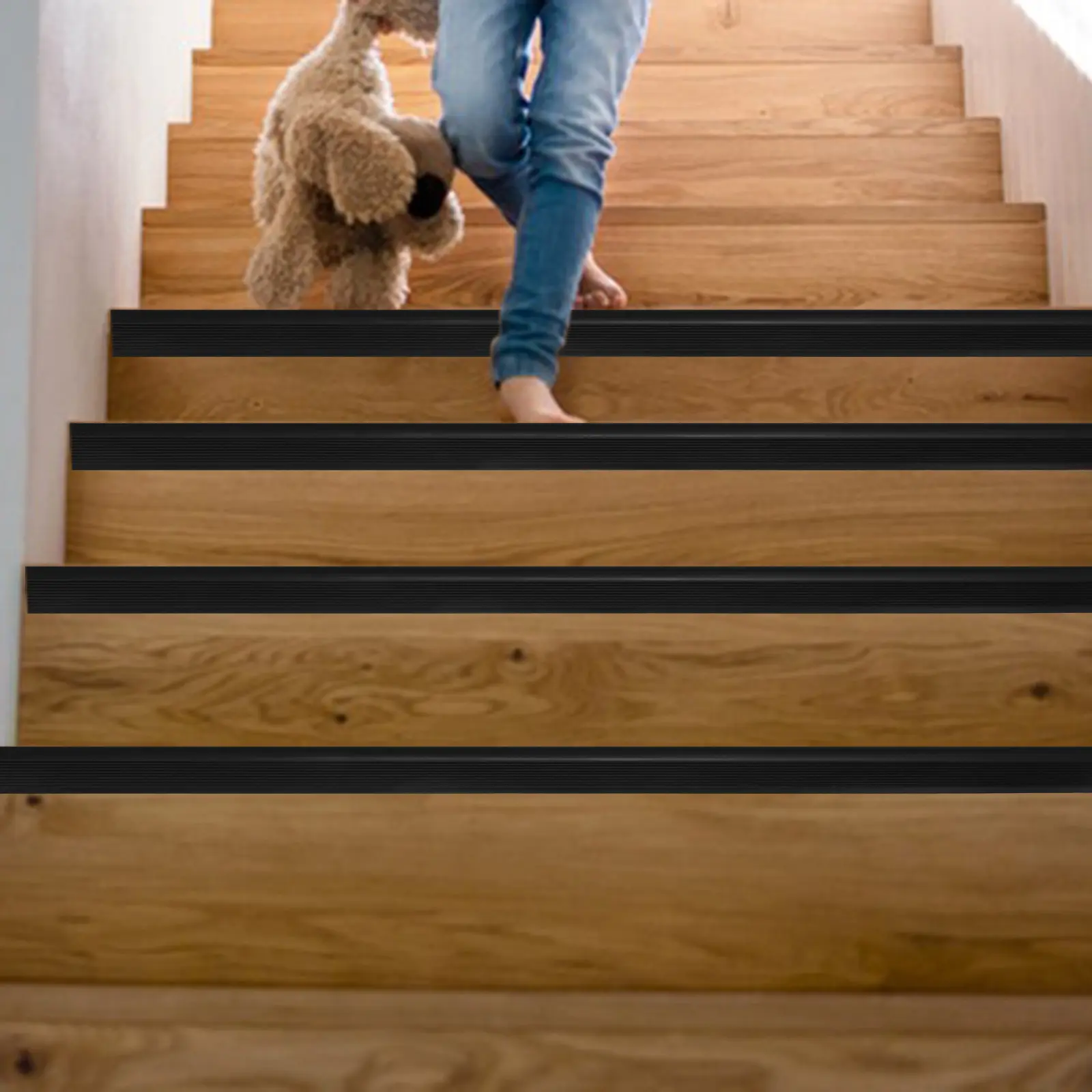 1 Roll Stair Edges Anti Slip Stair Treads Stair Strips Floor Edging Trim Stair Nosing Stair Nose Molding Protector Step Ladder