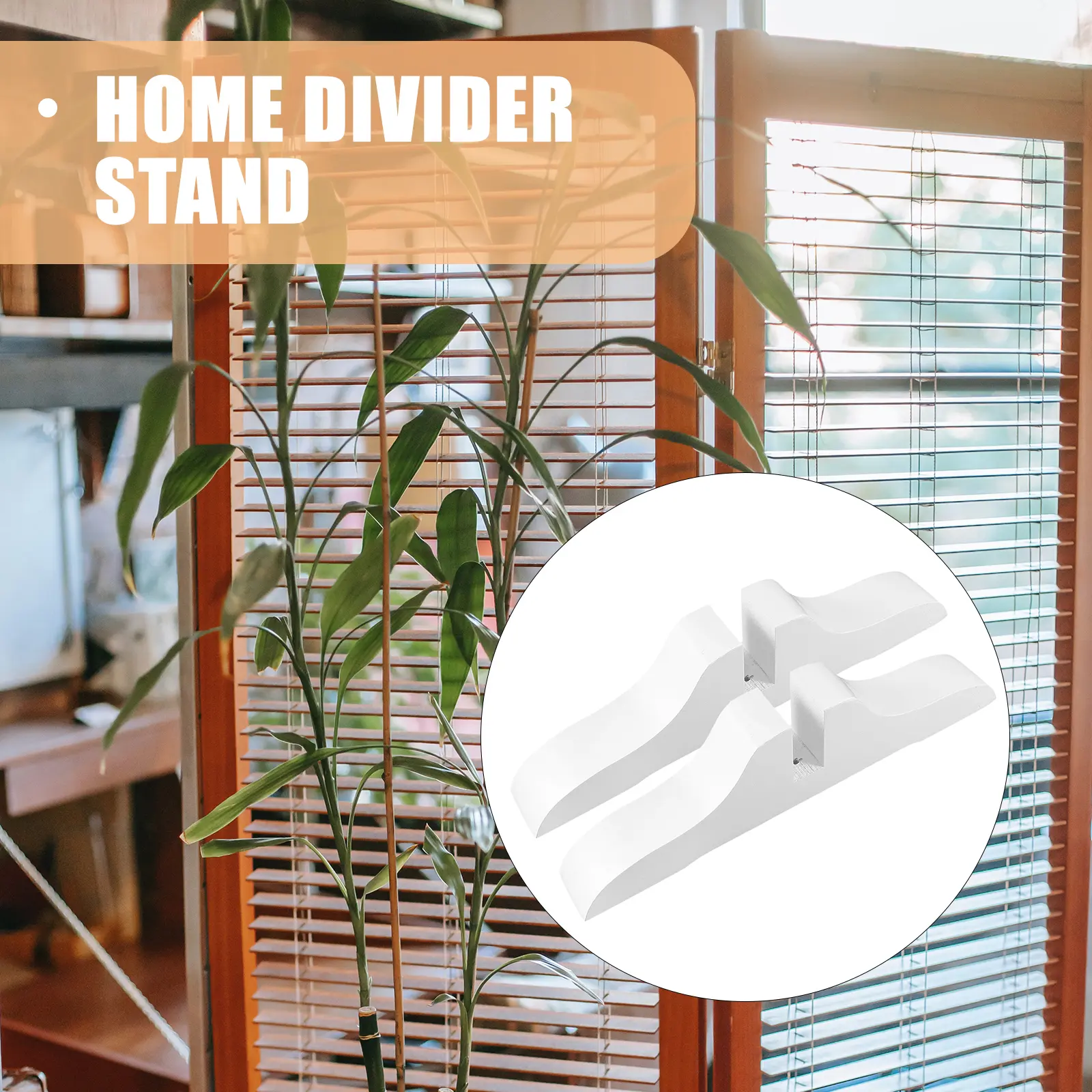 2 Pcs Screen Base Brackets Divider Support Stand for Room Dividers Panel Feet Shelf Partition Wood with Office Stands Supporter