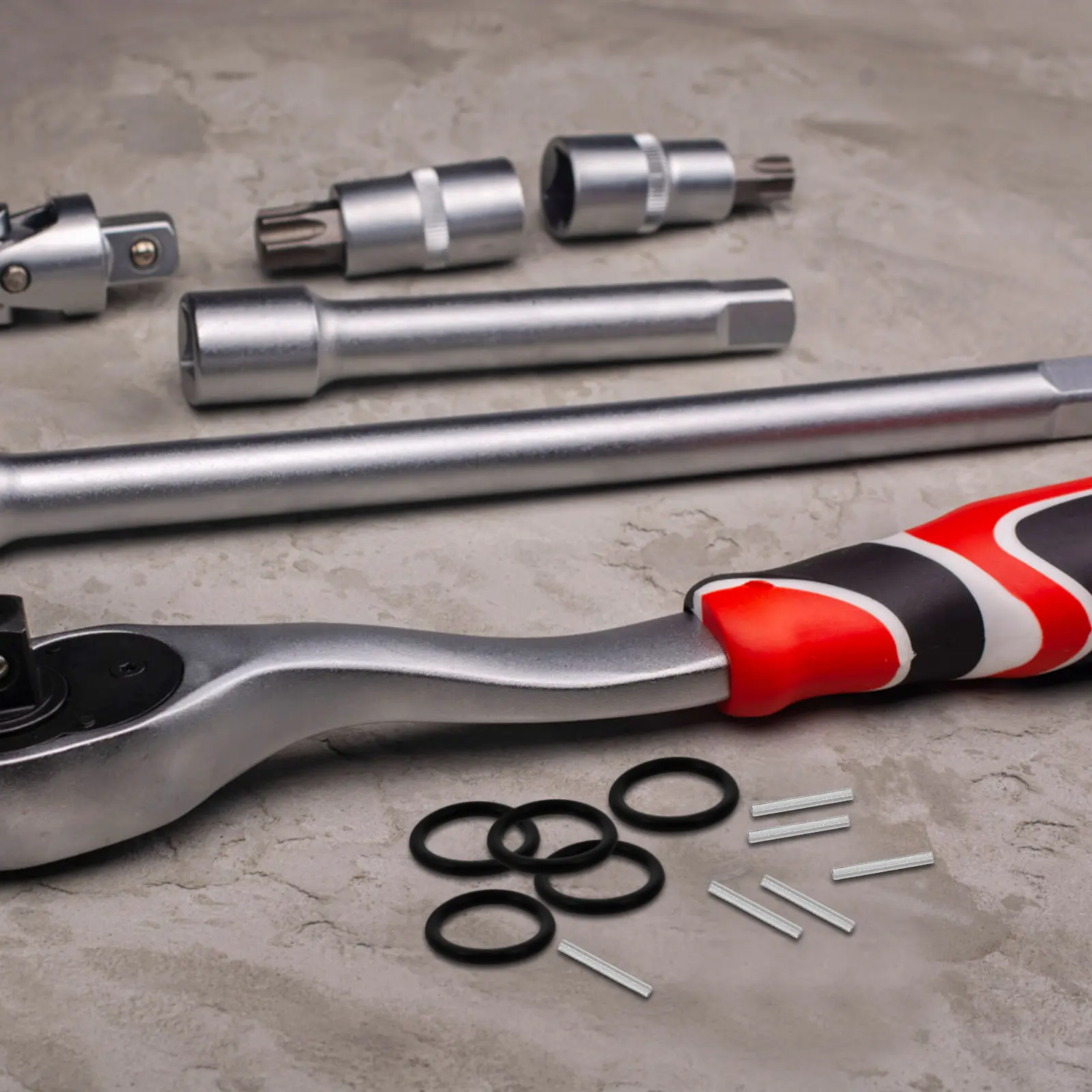 10 Sets Rubber Impact Wrench Retainer Rings Drive Socket Pin Drill Socket Replacement Locking Ring Gasket Washer O